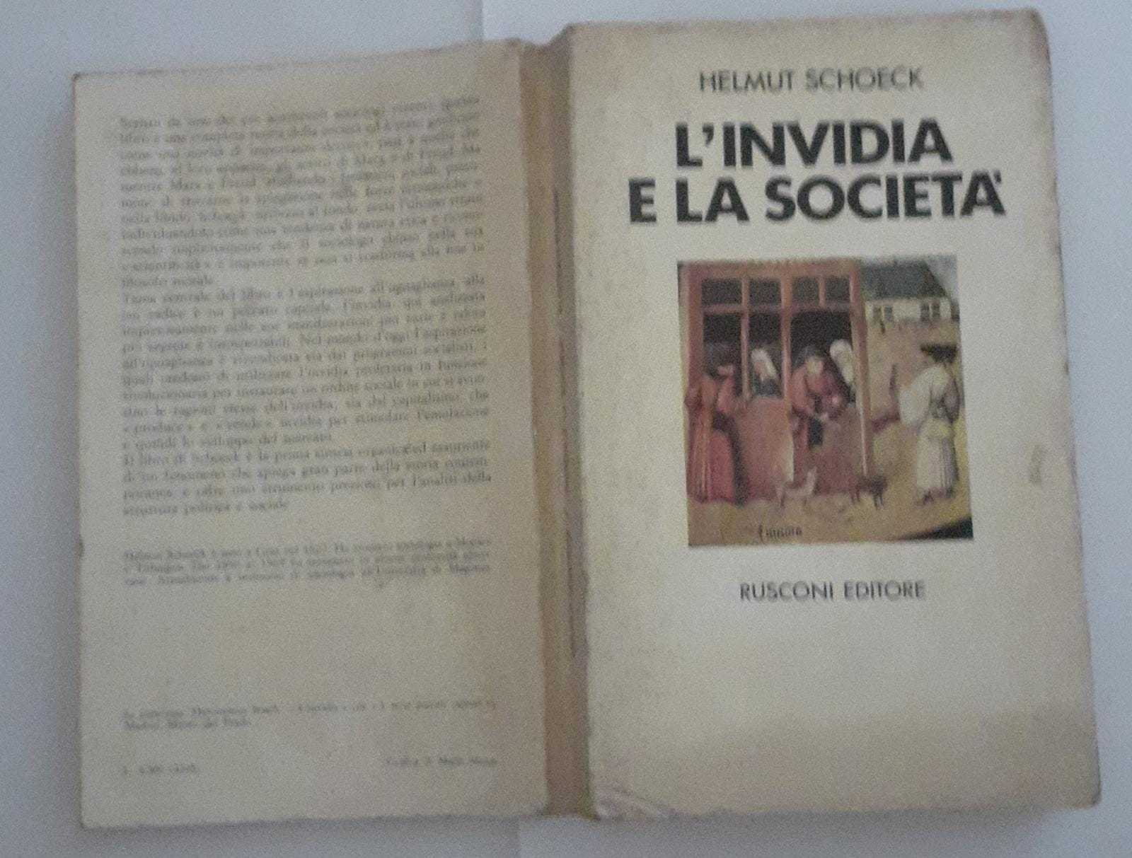 L'invidia e la societa' - copertina