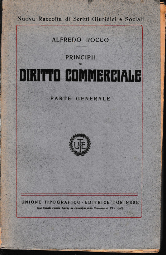 Principii di Diritto Commerciale, parte generale - copertina