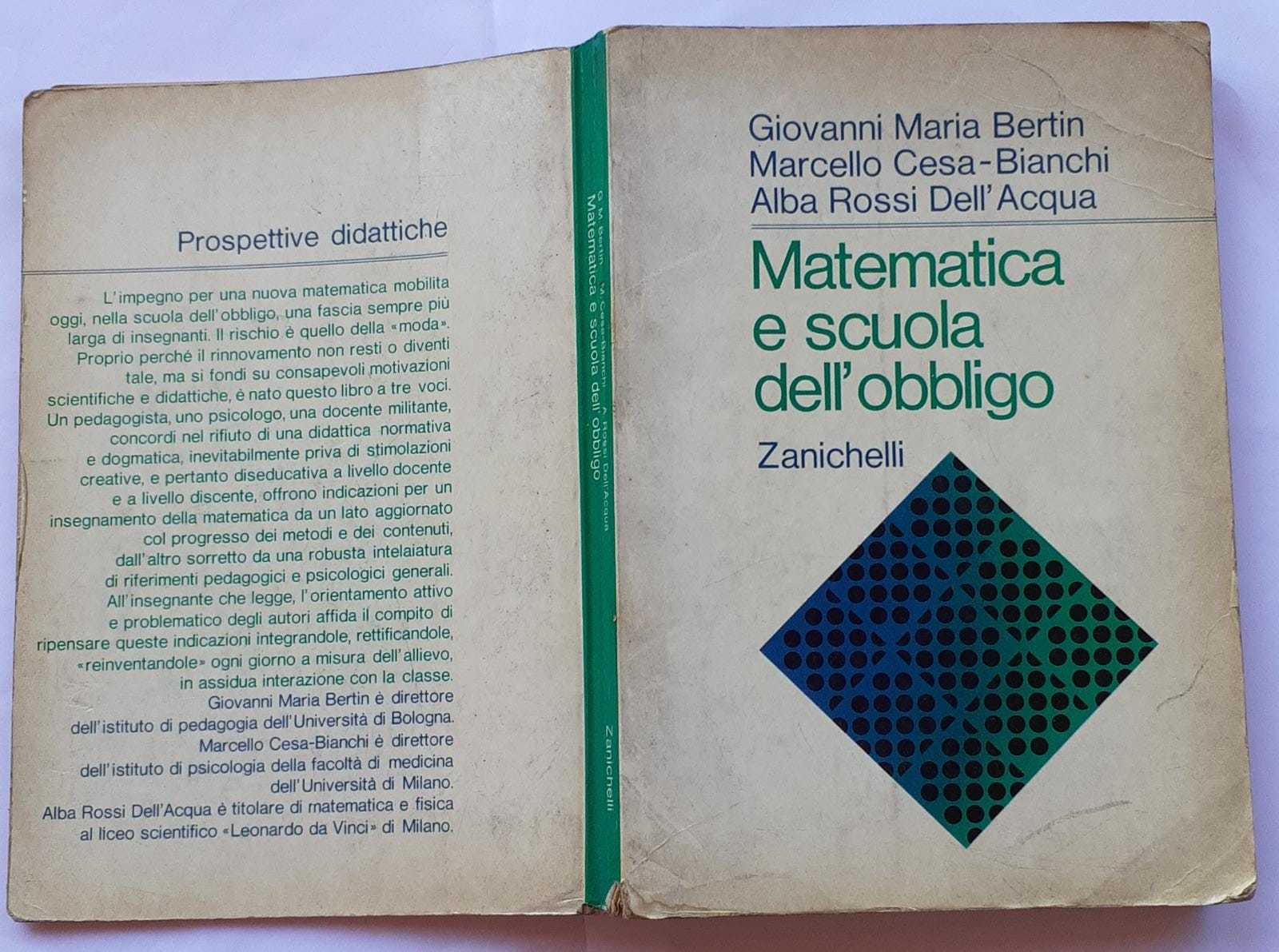 Matematica e scuola dell'obbligo . Aspetti psicologici e pedagogico-didattici - copertina