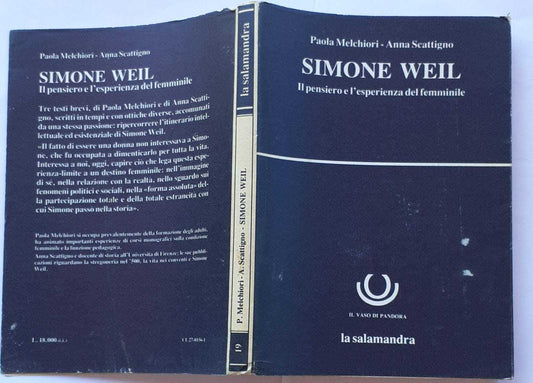 Simone Weil. Il pensiero e l'esperienza del femminile - copertina
