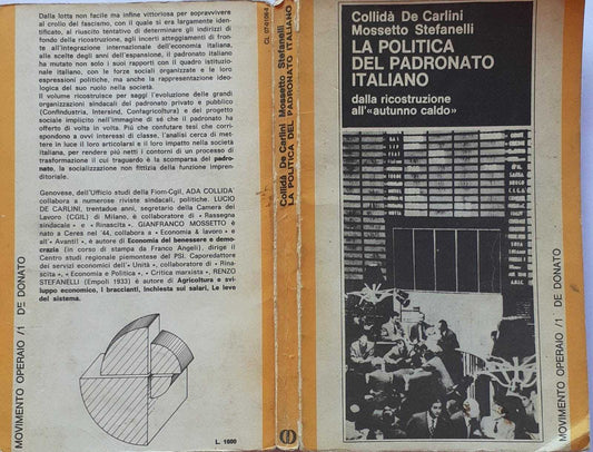 La politica del padronato italiano dalla ricostruzione all"'autunno caldo" - copertina