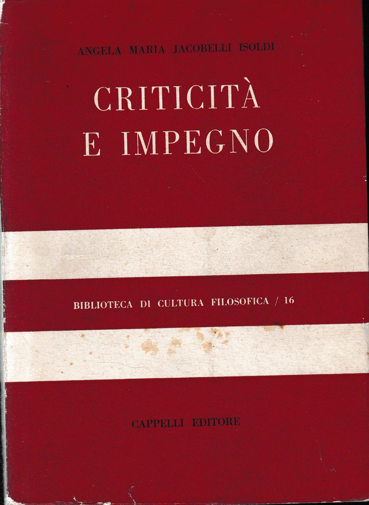 Criticità e impegno - copertina
