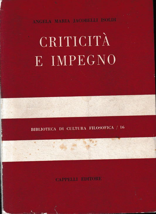 Criticità e impegno - copertina