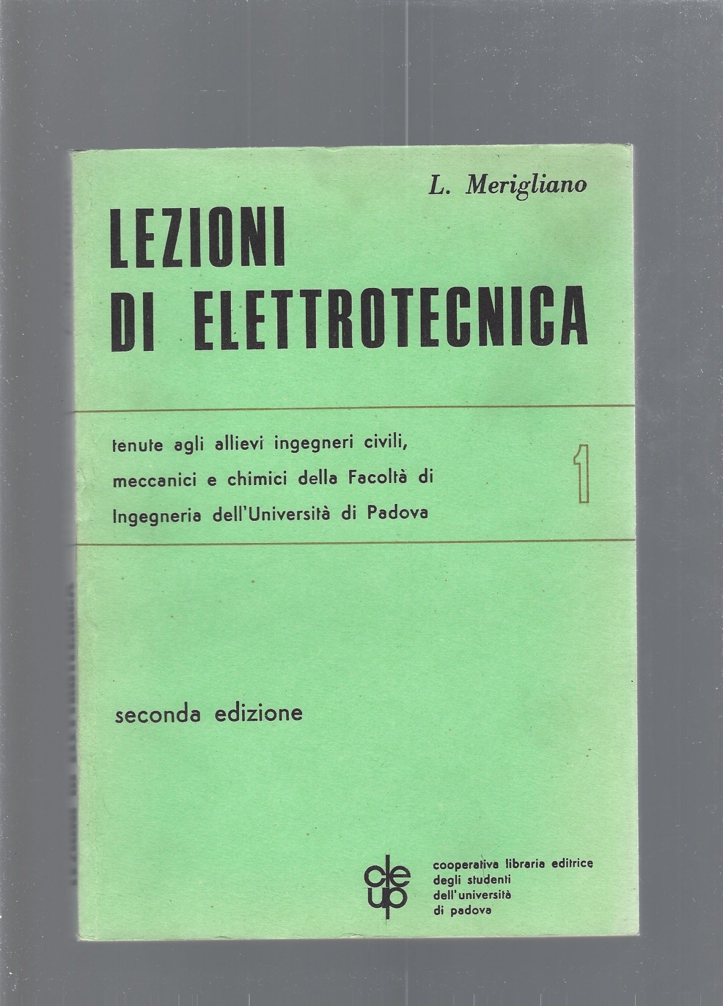 LEZIONI DI ELETTROTECNICA 1 e 2 - copertina