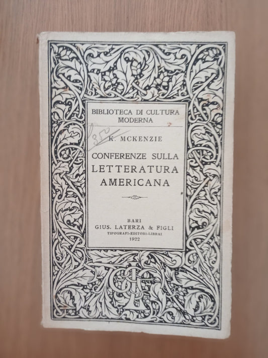 Conferenze sulla letteratura americana - copertina