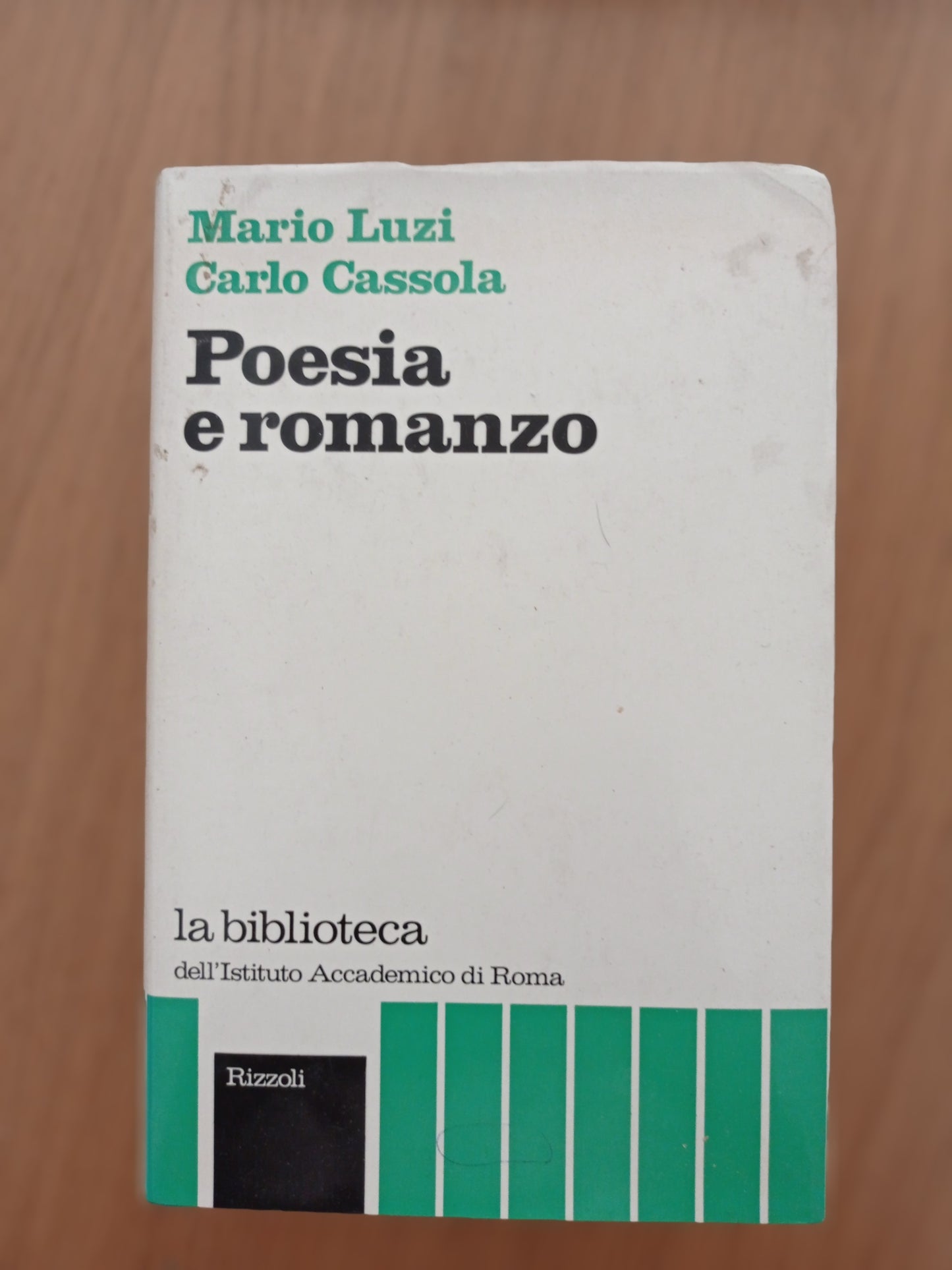 Poesia e romanzo - copertina