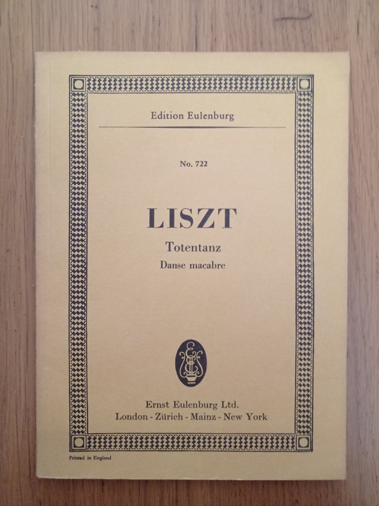 Liszt Totentanz Danse macabre - copertina