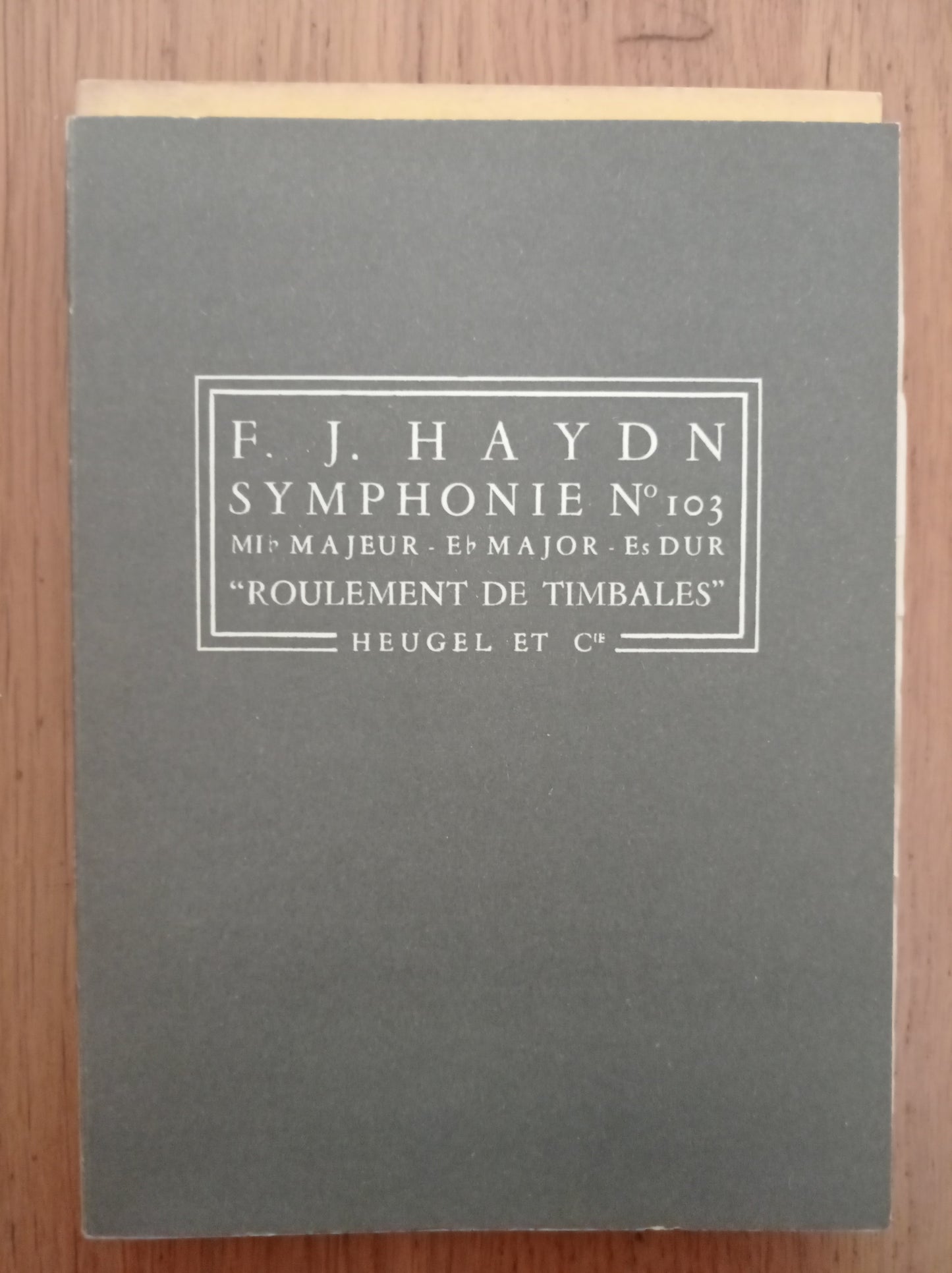SYMPHONIE N. 103 "ROULEMENT DE TIMBALES" - copertina