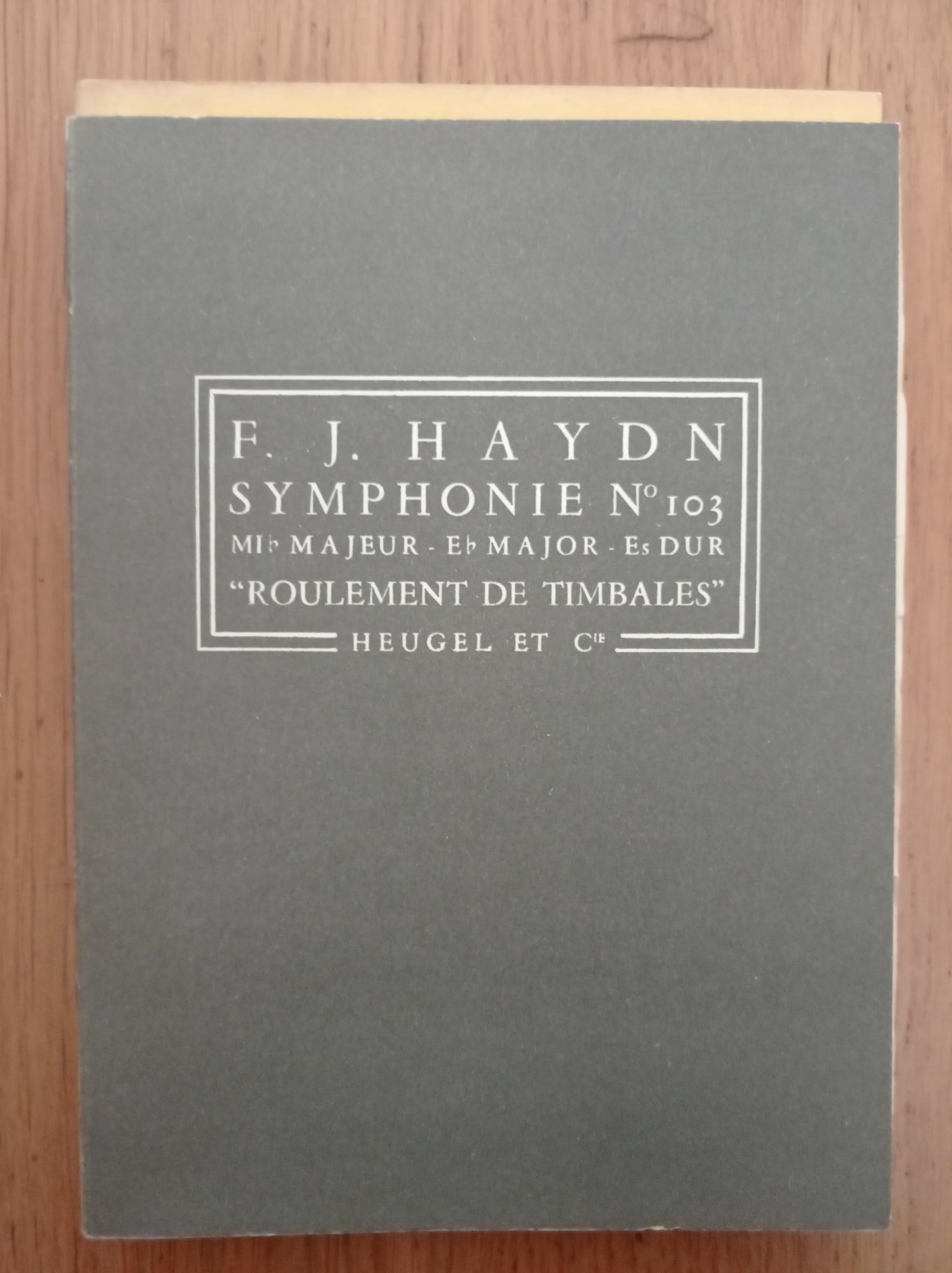SYMPHONIE N. 103 "ROULEMENT DE TIMBALES" - copertina