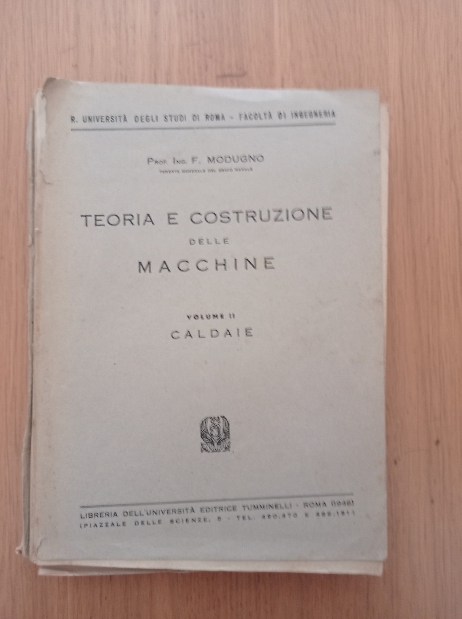 Teoria e costruzione delle macchine Vol. II Caldaie - copertina
