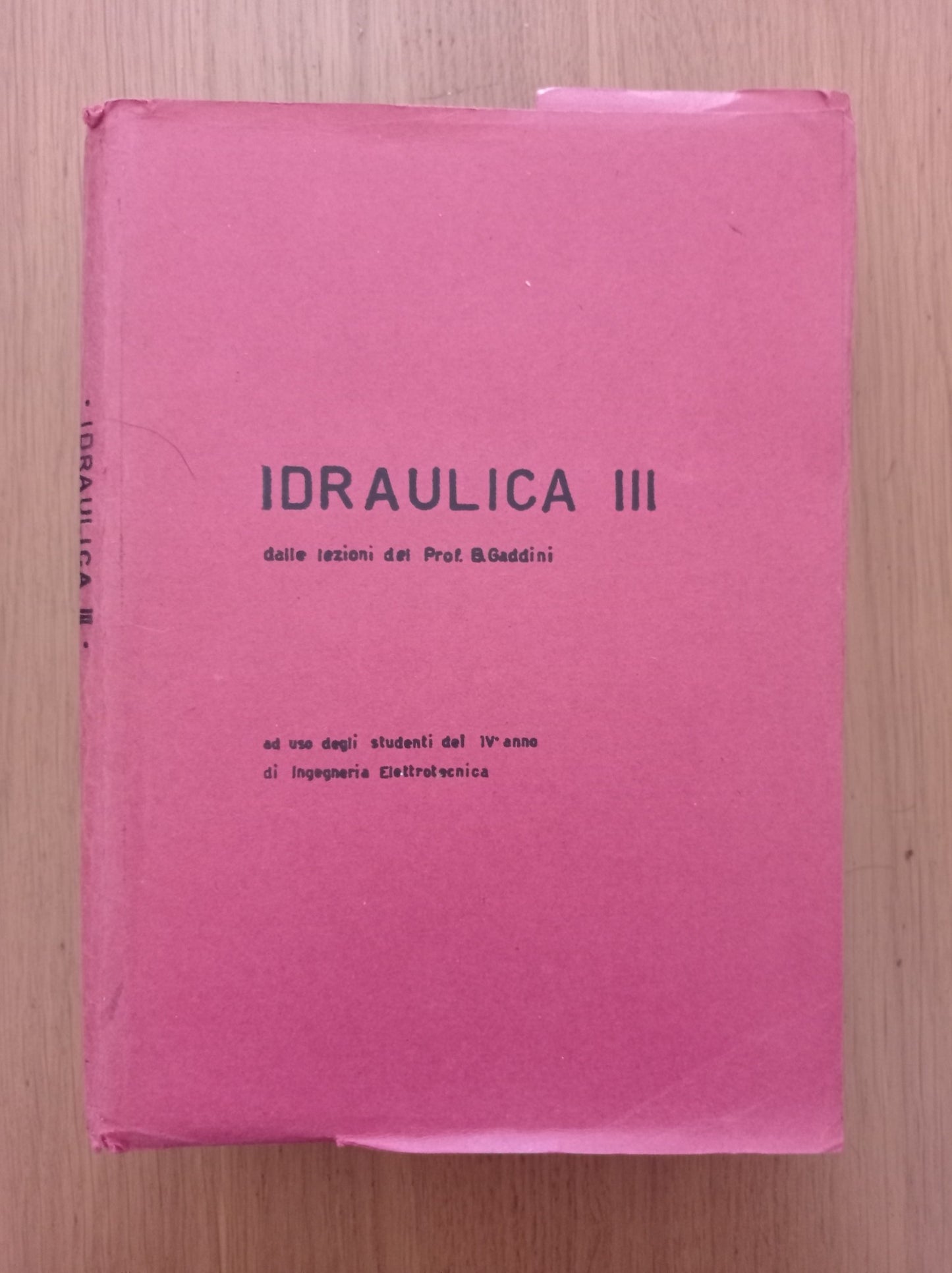 IDRAULICA III - copertina