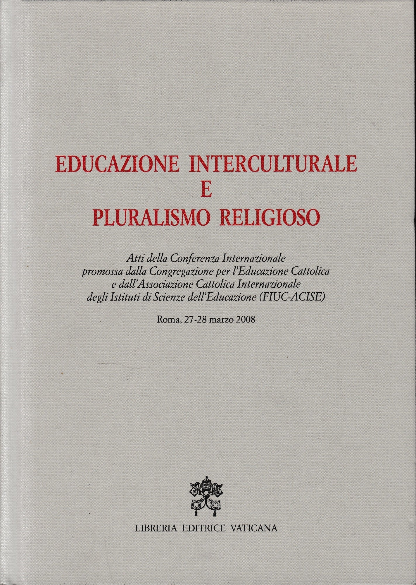 Educazione interculturale e pluralismo religioso - copertina