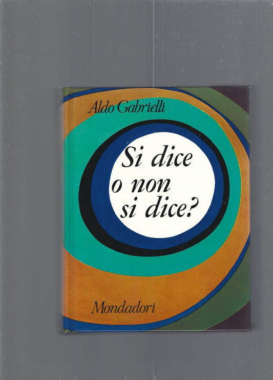 SI DICE O NON SI DICE - copertina
