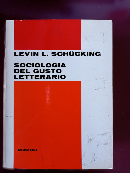 Sociologia del gusto letterario - copertina