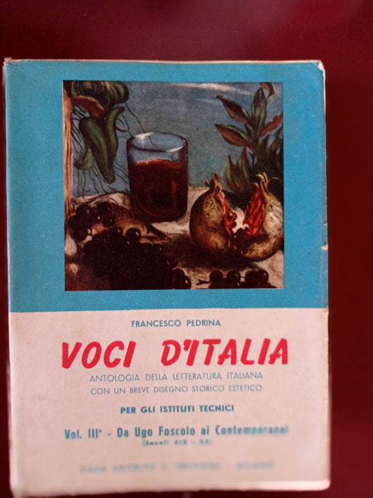 Voci d'Italia antologia della letteratura italiana - copertina