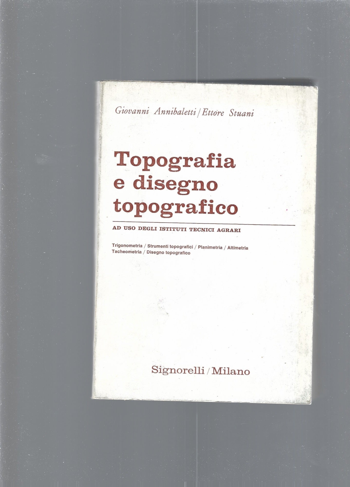 TOPOGRAFIA E DISEGNO TOPOGRAFICO - copertina