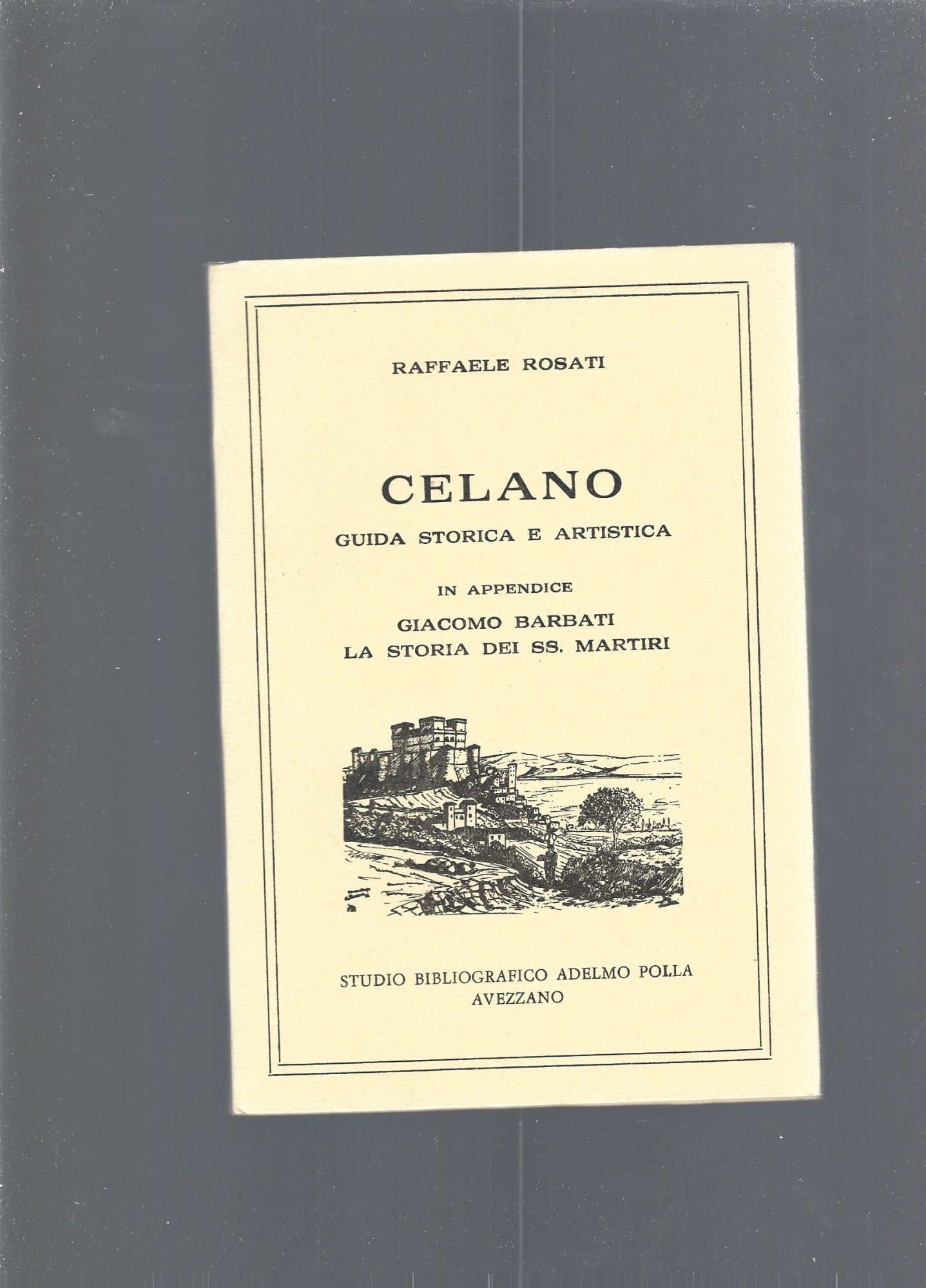 CELANO. Guida storica artistica - copertina