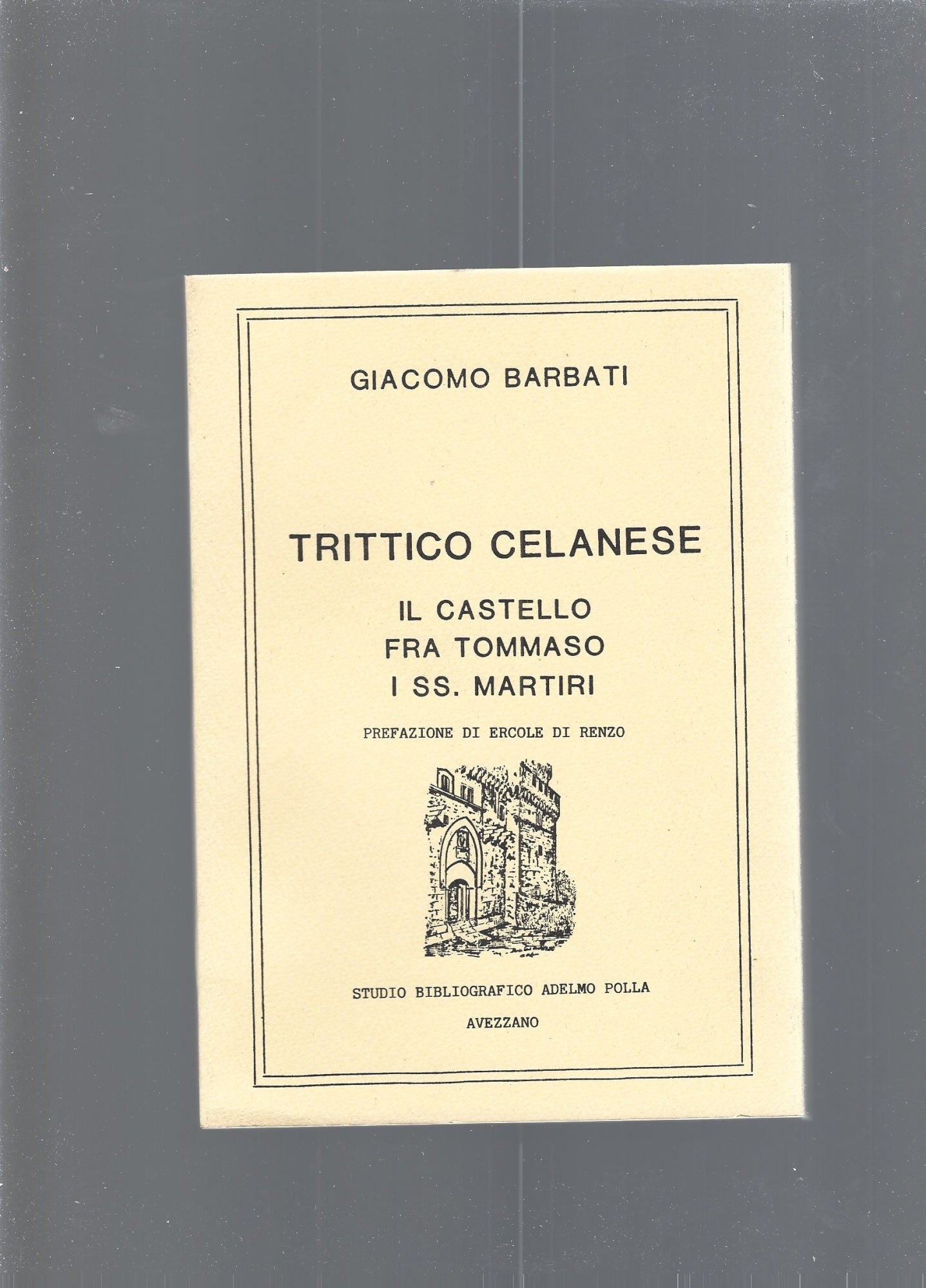 TRITTICO CELANESE - copertina