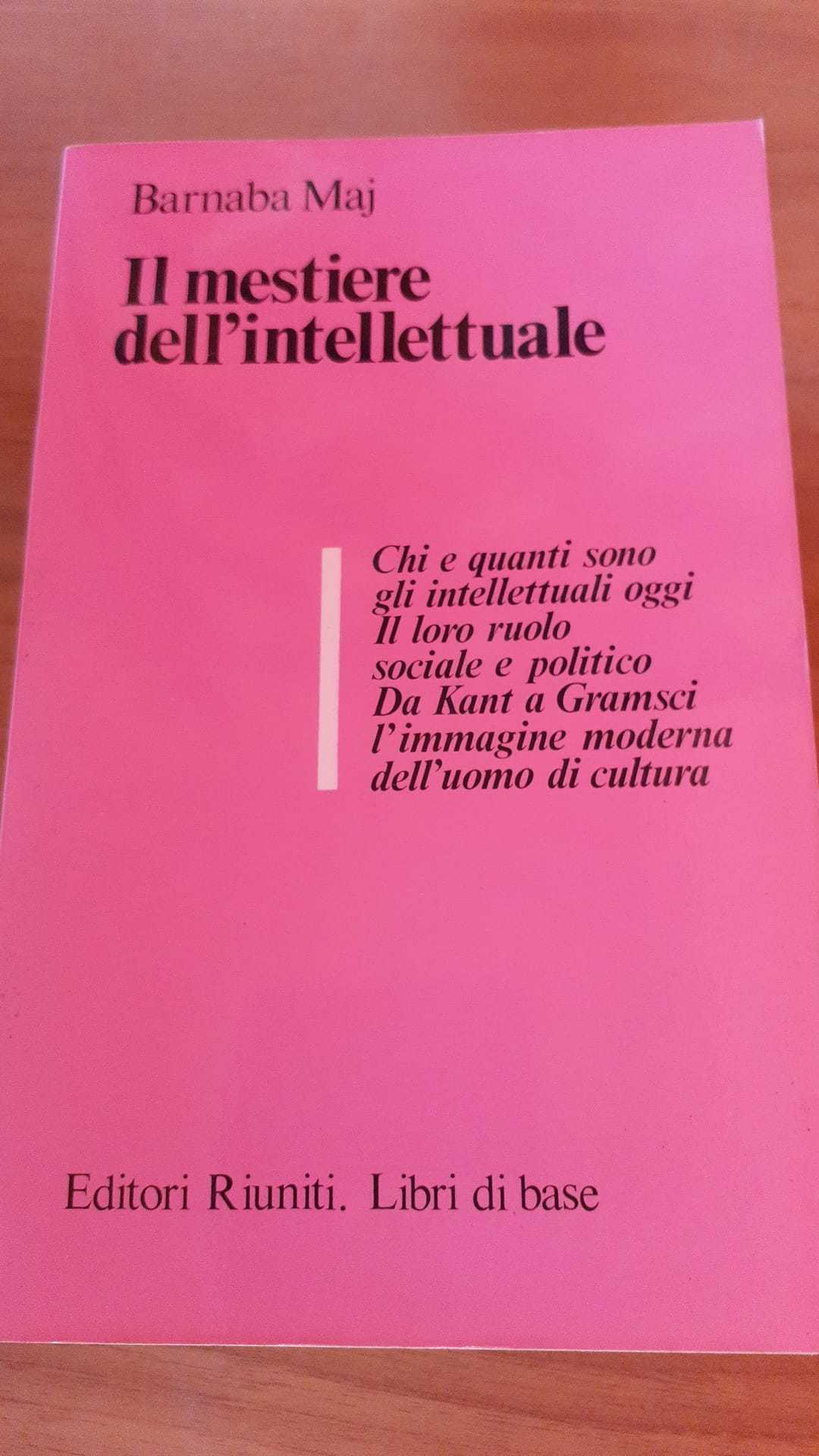 Il mestiere dell'intellettuale - copertina