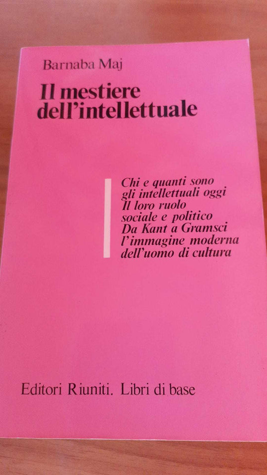 Il mestiere dell'intellettuale - copertina