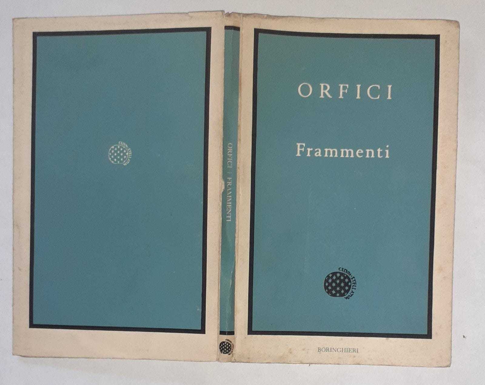 Orfici. Frammenti - copertina