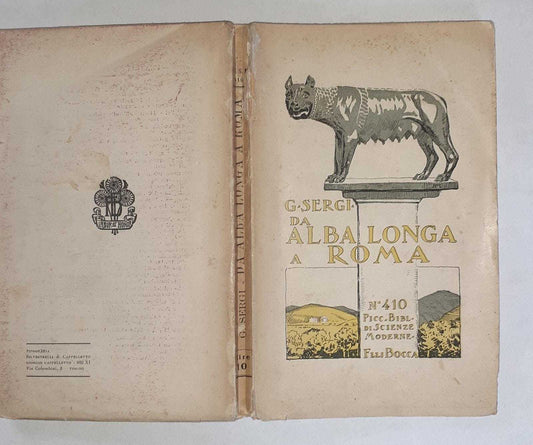 Da Alba Longa a Roma. Inizio dell'incivilimento in Italia ovvero Liguri e Siculi - copertina