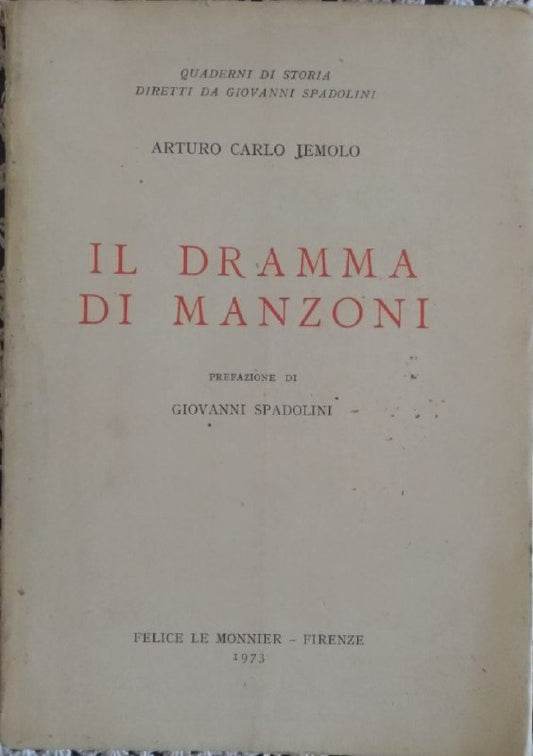 Il dramma di Manzoni - copertina