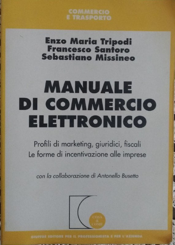Manuale di commercio elettronico - copertina