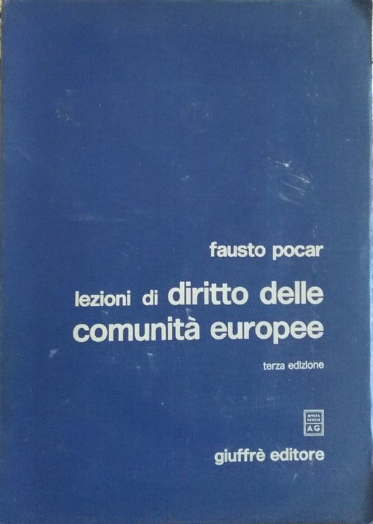 Lezioni di diritto delle comunità europee - copertina