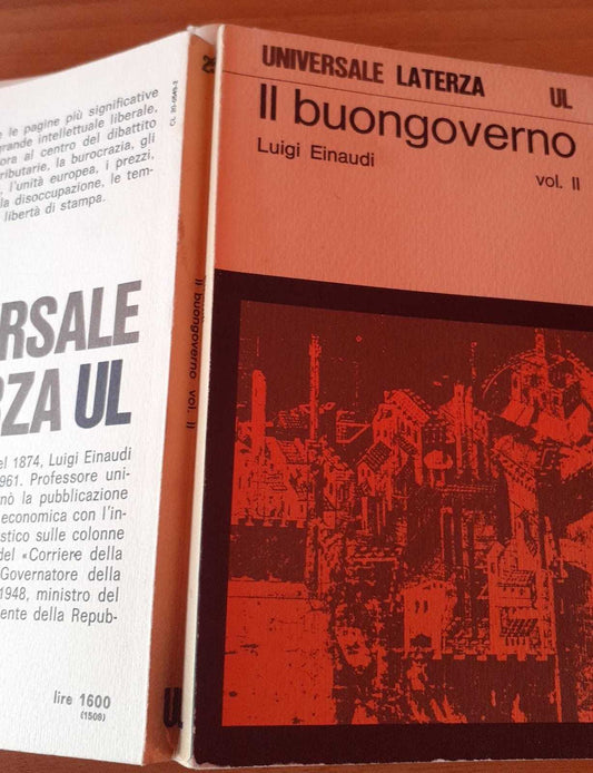 Il buongoverno. Vol. II - copertina