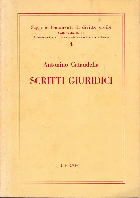 Scritti giuridici - copertina