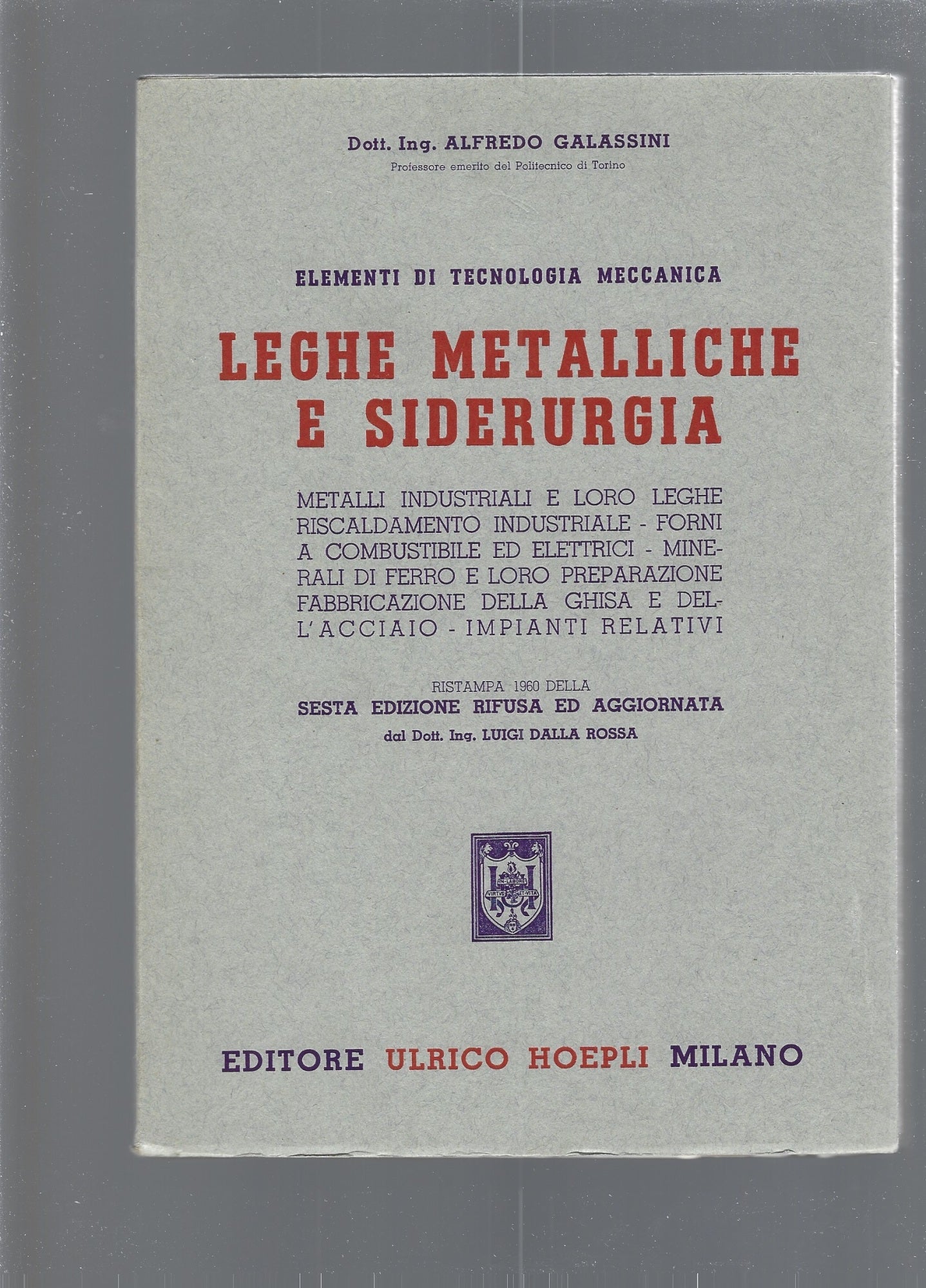 LEGHE METALLICHE E SIDERURGIA - copertina
