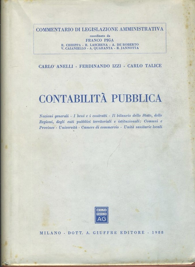 Contabilità pubblica - copertina