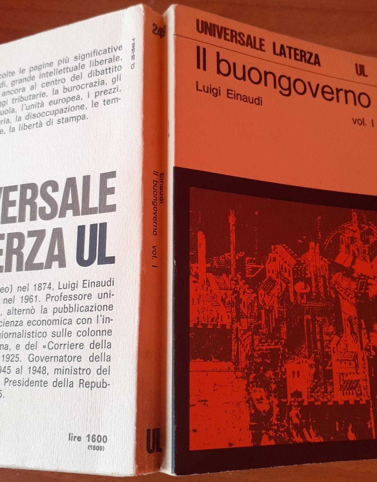 Il buongoverno. Vol. I - copertina