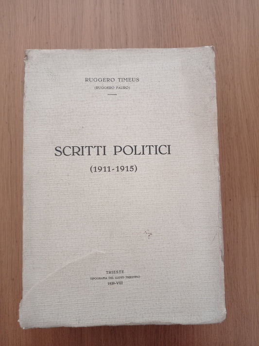 SCRITTI POLITICI (1911 - 1915) - copertina