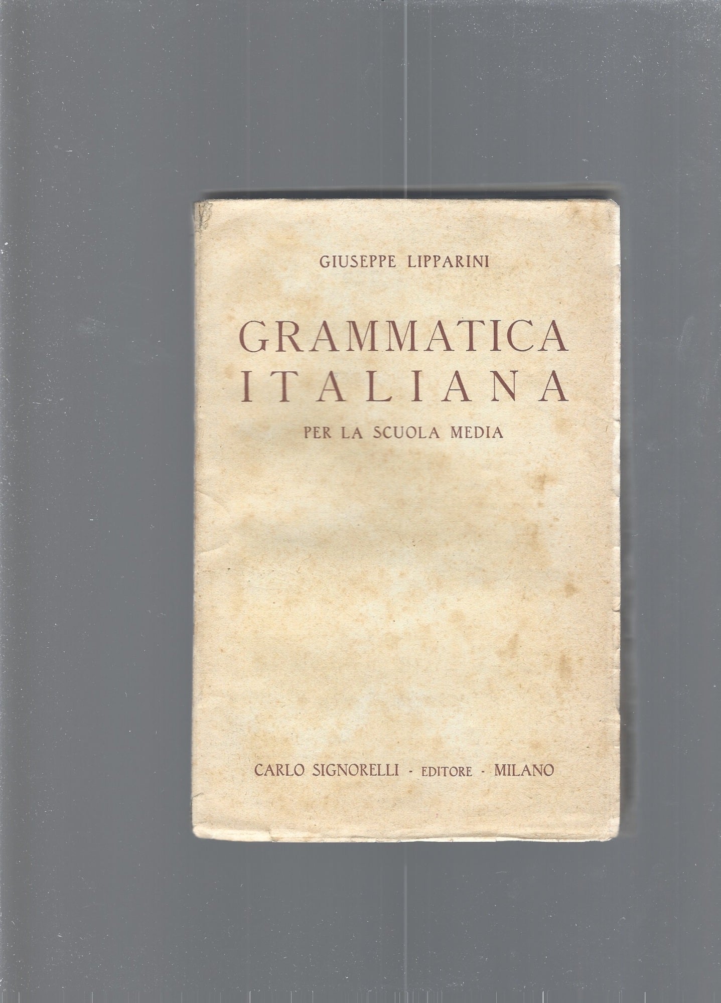 GRAMMATICA ITALIANA - copertina