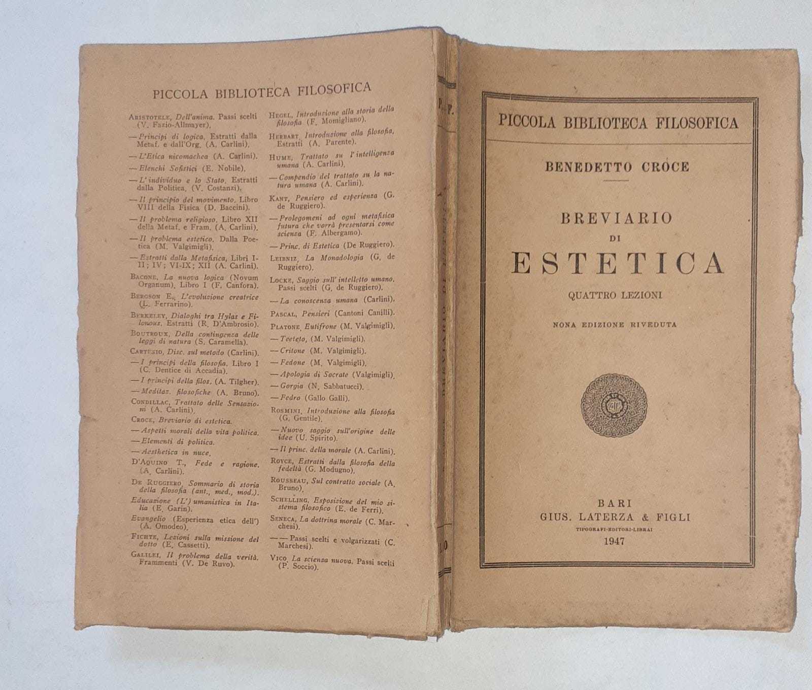 Breviario di estetica. Quattro lezioni - copertina