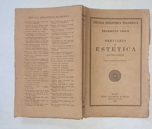 Breviario di estetica. Quattro lezioni - copertina