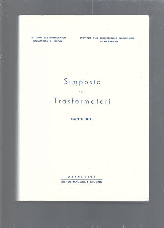 SIMPOSIO SUI TRASFORMATORI - copertina