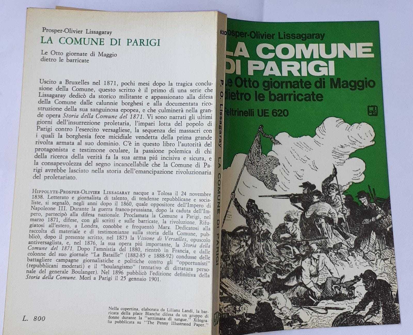 La Comune di Parigi. Le otto giornate di maggio dietro le barricate - copertina