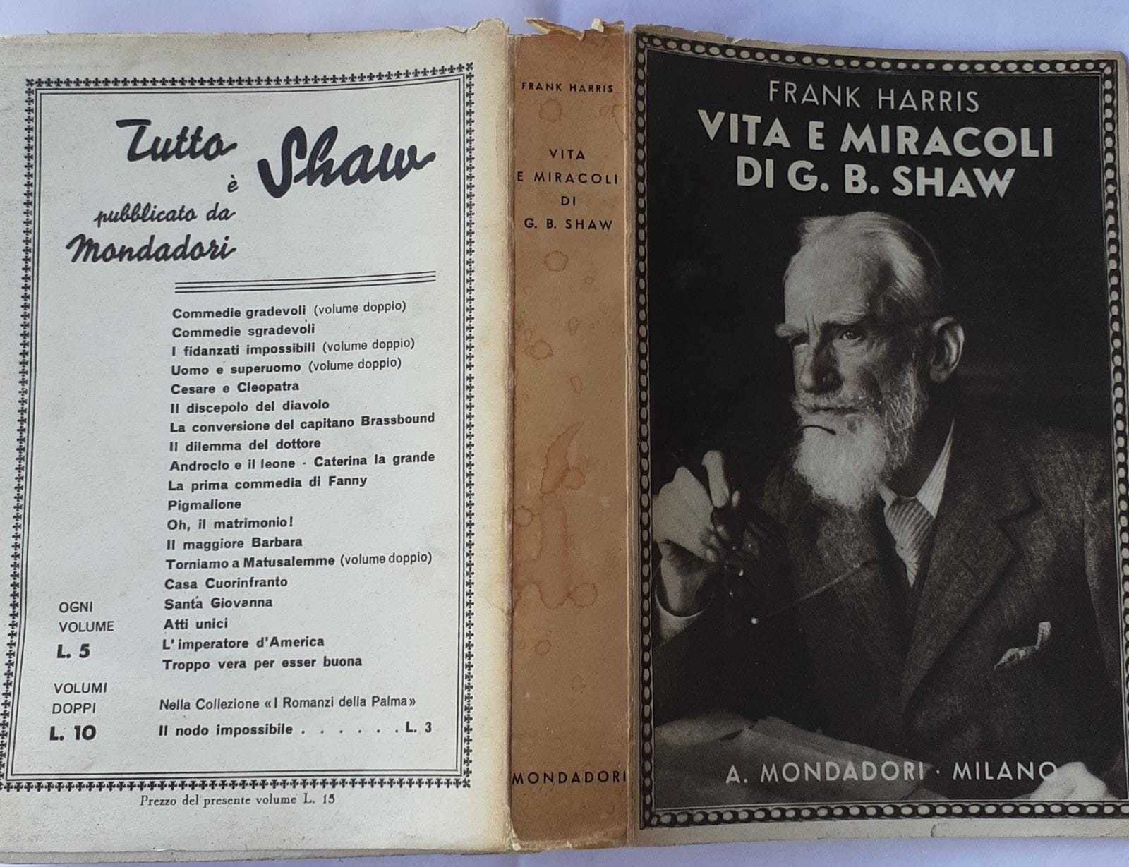 Vita e miracoli di G.B. Shaw - copertina