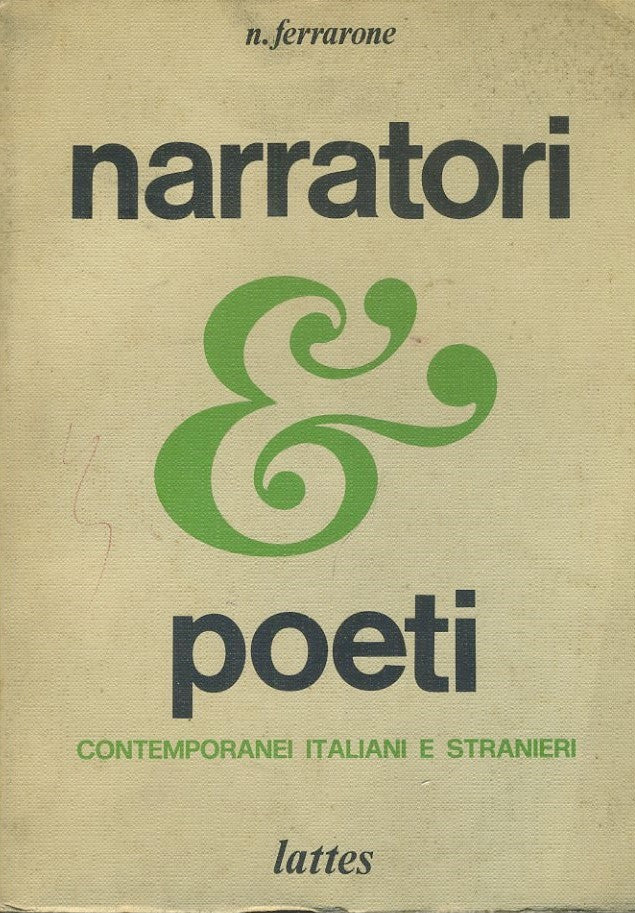 Narratori e poeti contemporanei italiani e stranieri - copertina