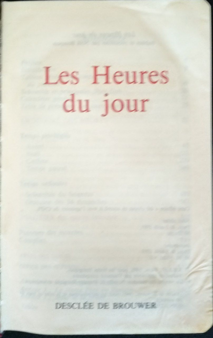 Les Heures du jour - copertina