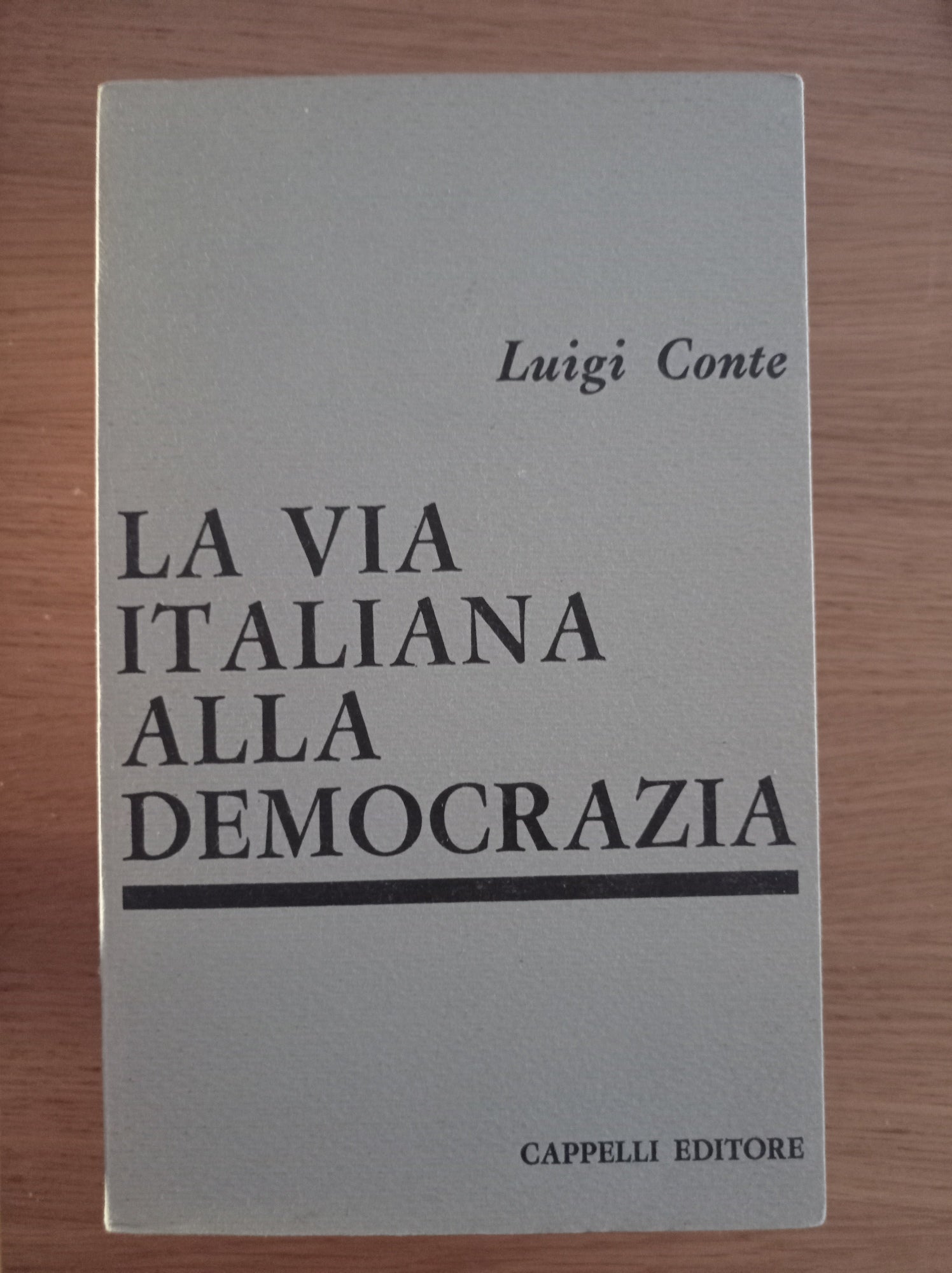 La via italiana alla democrazia - copertina