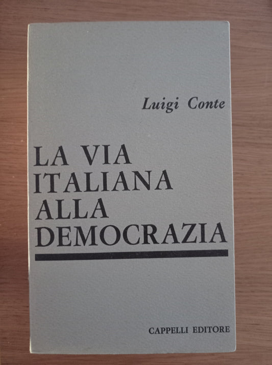 La via italiana alla democrazia - copertina