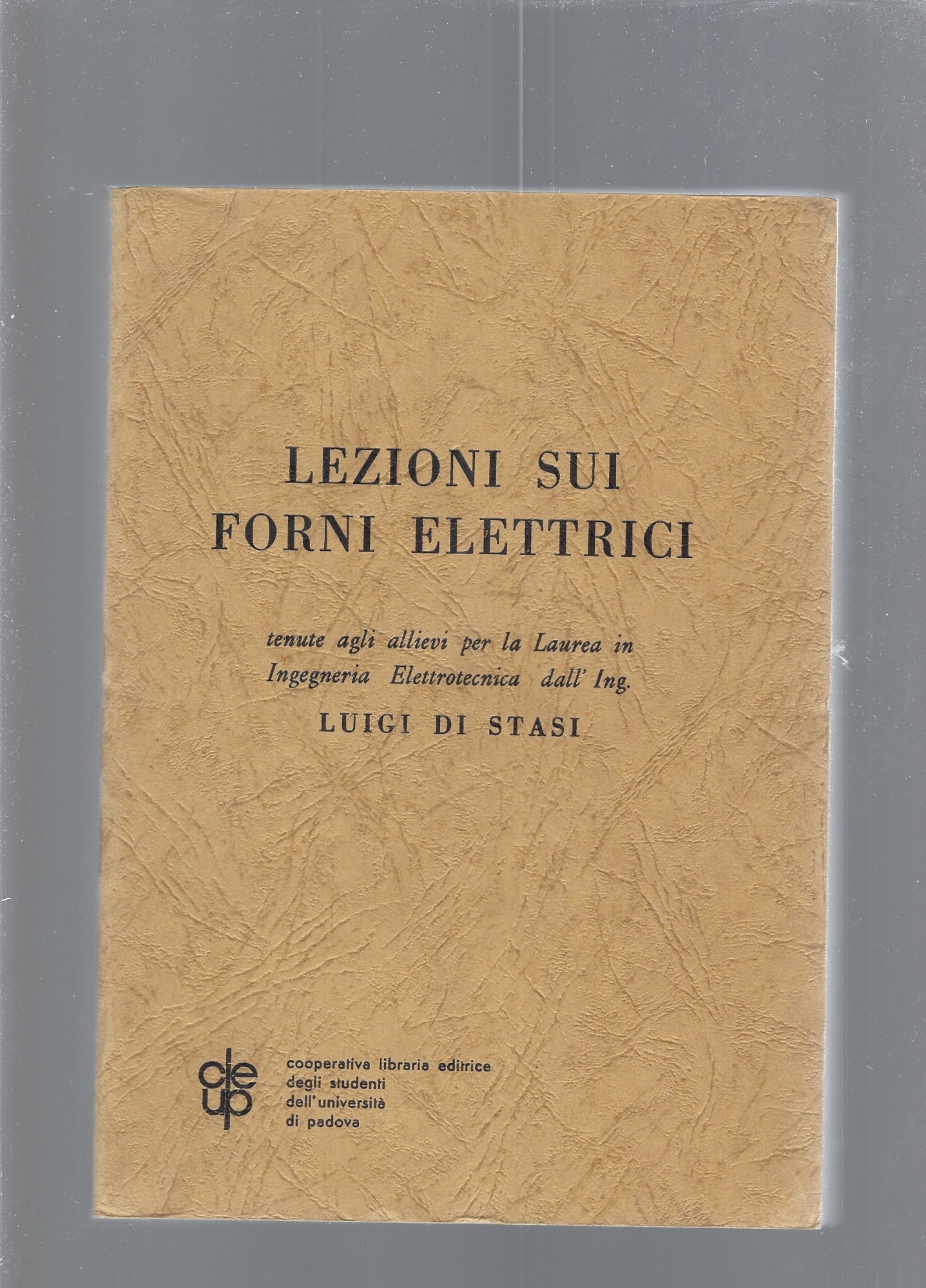 LEZIONI SUI FORNI ELETTRICI - copertina