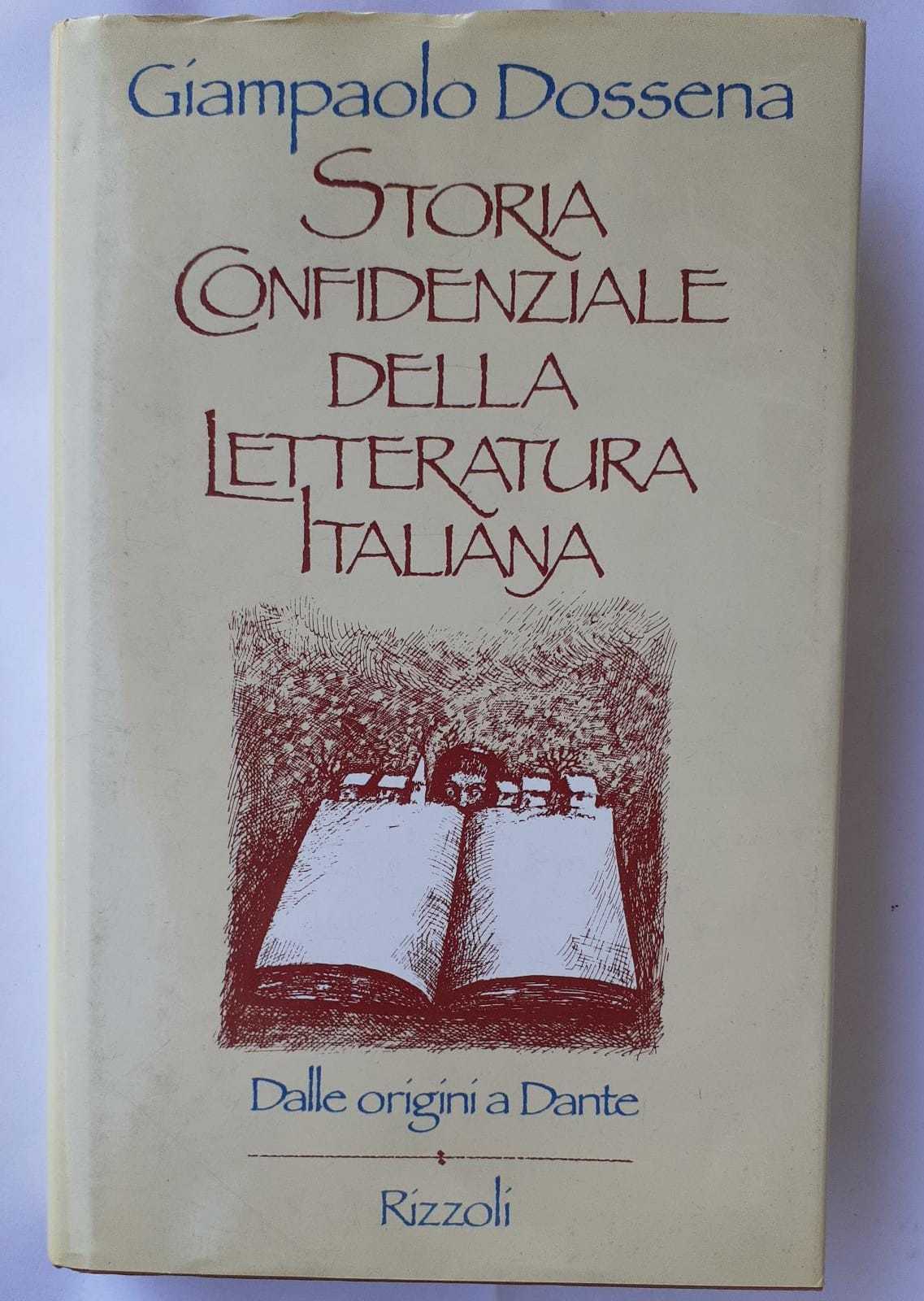 Storia confidenziale della letteratura italiana - Dalle origini a Dante - copertina