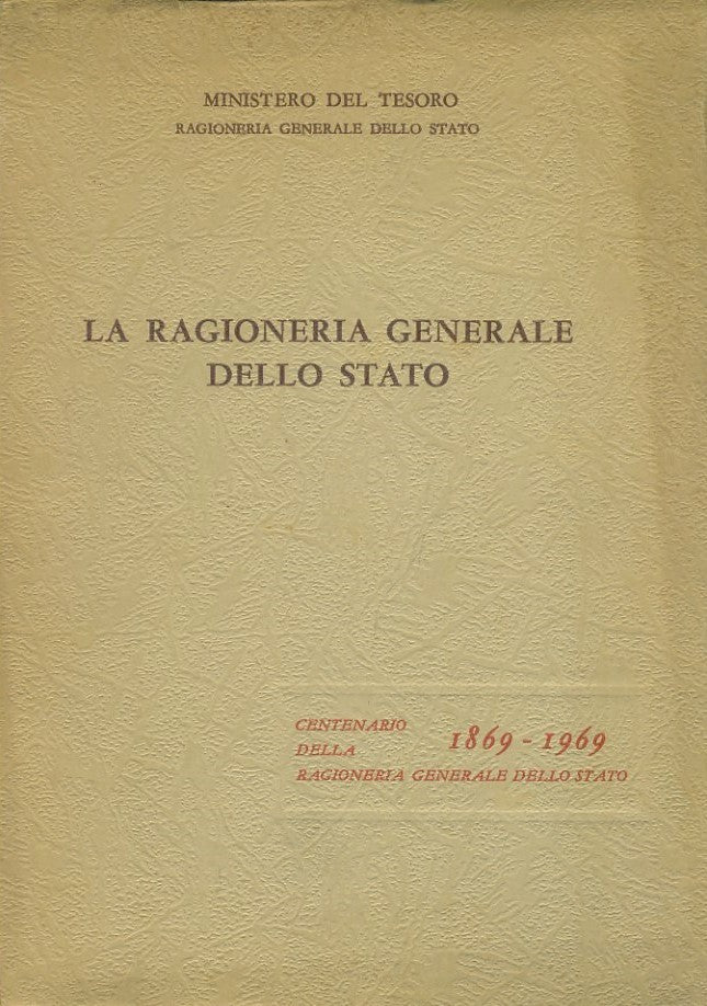 La ragioneria generale dello Stato - copertina