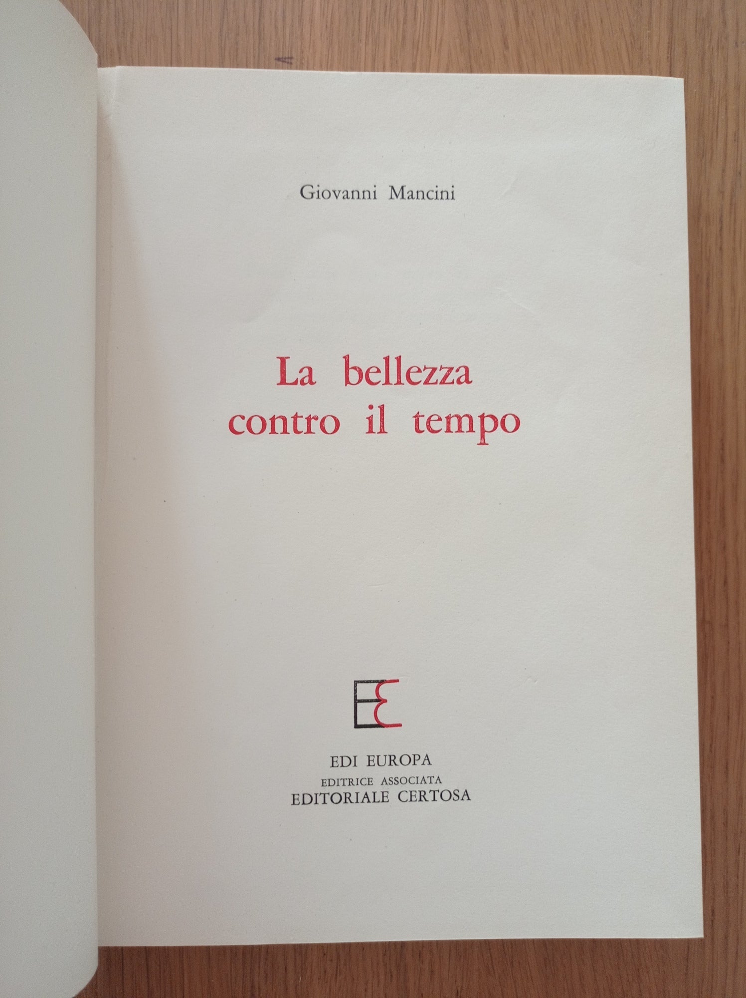 La bellezza contro il tempo - copertina