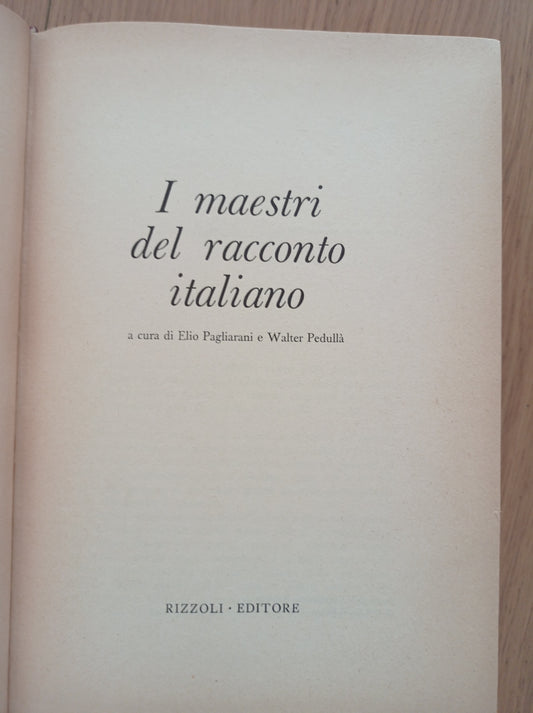 I maestri del racconto italiano - copertina